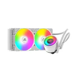 Ant Esports ICE-240 ARGB CPU Liquid Cooler - White...
