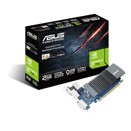 ASUS GeForce GT710 2GB GDDR5 64-Bit Graphics Card with 0db Efficient Cooling