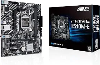 ASUS Prime H510M-E Lga1200 (Intel 11Th/10Th Gen) Micro-ATX Motherboard (Pcie 4.0,M.2 Slot, 1Gb LAN, Dp,Hdmi, D-Sub, USB 3.2 Gen 1, Com Header, Tpm Header, 4K@60Hz), DDR_4