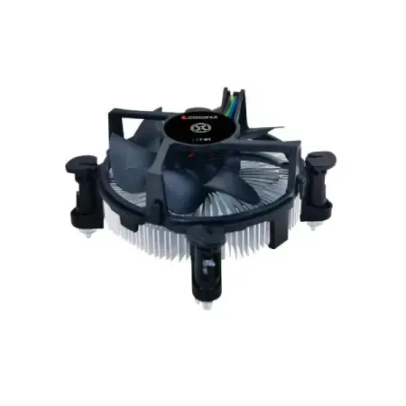 Coconut CF01 Cooler Fan, Clip Type, 150gms Silver Coated Base|Supports 775/115x/1200