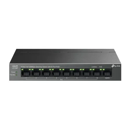 TP-Link Omada LS109P 9 Port 10/100Mbps Desktop Switch with 8-Port PoE+