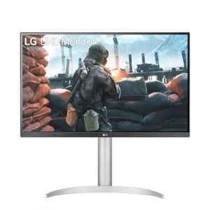 LG 27UP650-W 27-inch 4K UHD 60Hz IPS Borderless White Monitor