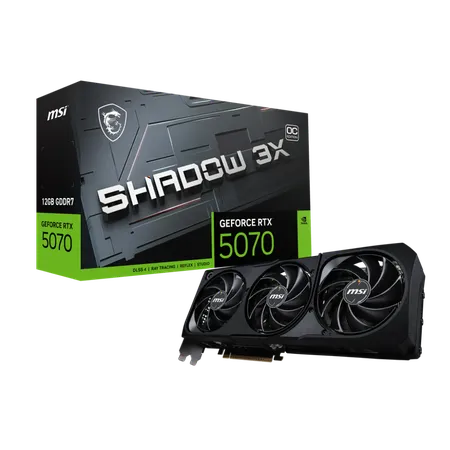 MSI RTX 5070 Shadow 2X OC 12GB GDDR7 Graphics Card (G5070-12S2C)