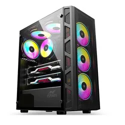Ant Esports 510 Air ARGB (E-ATX) Mid Tower Gaming Cabinet - Black