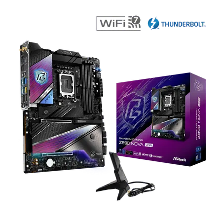 ASRock Phantom Gaming Z890 Nova WiFi LGA1851 ATX Motherboard (Z890-NOVA-WIFI)