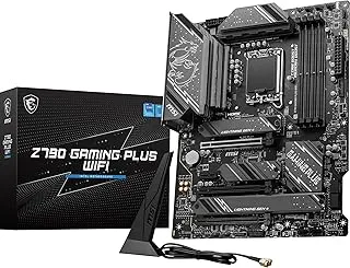 MSI Z790 Gaming Plus WiFi Motherboard, ATX - Supports 14th/13th/12th Gen Intel Core Processors, LGA 1700 - DDR5 Memory Boost 7200+MHz/OC, 1 x PCIe 5.0 x16, 4 x M.2 Gen4, 2.5G LAN, Wi-Fi 6E
