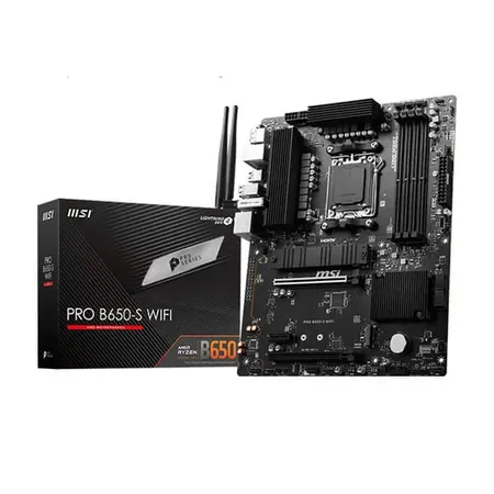 MSI Pro B650-S WiFi DDR5 AMD AM5 ATX WiFi 6E PCIe 4.0 Gaming Motherboard