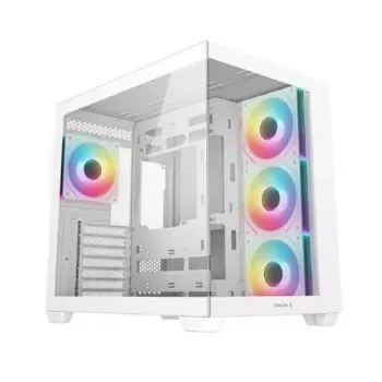 Deepcool CG530 4F White Mid Tower Cabinet, ATX Support, USB Type C, Up To 360 mm Radiator Support