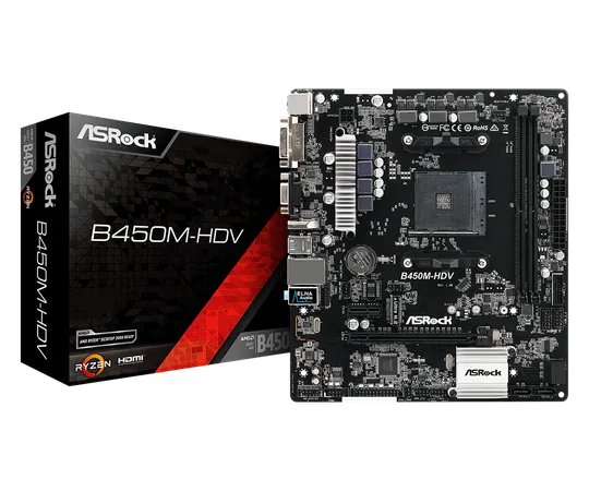 ASROCK B450M STEEL LEGEND AMD AM4 MOTHERBOARD