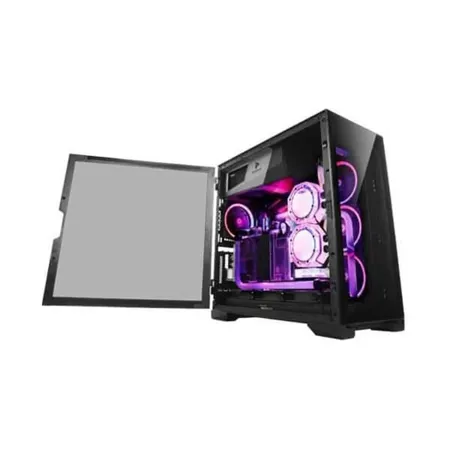 Antec P120 CRYSTAL E-ATX Motherboard Compatible Mid Tower Cabinet Black without Fans
