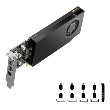 PNY NVIDIA RTX A400 4GB GDDR6 64-Bit Professional Graphics Card