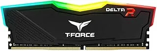 TEAMGROUP T-Force Delta RGB 16GB (16GBx1) DDR4 Cl16 3200Mhz Gaming Memory (Black) - TF3D416G3200HC16C01