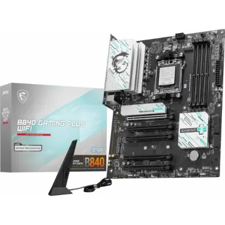MSI B840 Gaming Plus WiFi DDR5 AMD AM5 ATX WiFi 7 PCIe 4.0 Gaming Motherboard