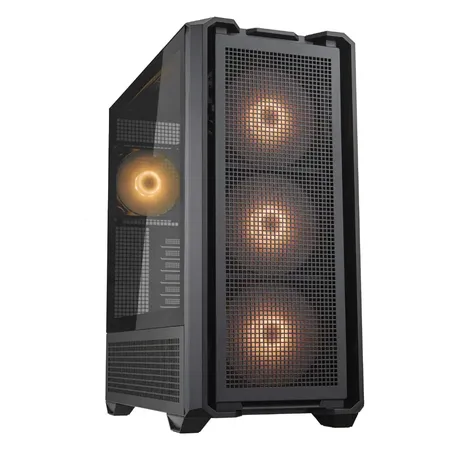 Cougar MX600 RGB CGR-57C9B-RGB ATX Full Tower PC Case with Tempered Glass 4 ARGB PWM Fans - Black