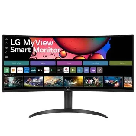 LG 34SR60QC-W 34 Inch 2K QHD 100Hz VA Panel 99% SRGB 5MS Curved AMD Freesync Smart Monitor