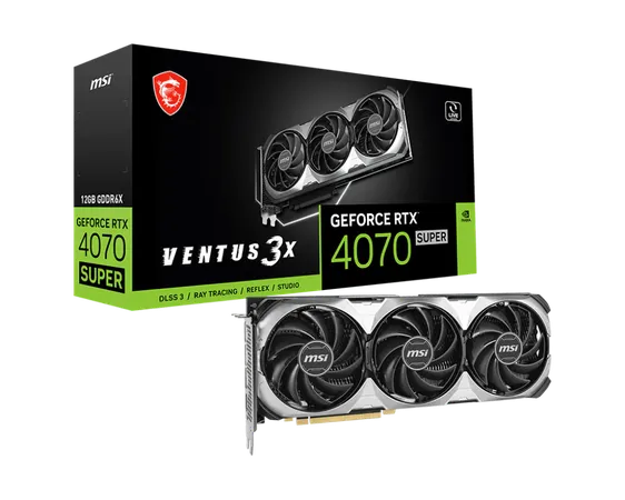 MSI GeForce RTX 4070 Super Ventus 2X 12GB Nvidia Graphic Card