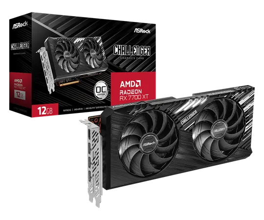 ASROCK AMD RADEON RX7700XT 12GB CHALLENGER OC GRAPHIC CARD