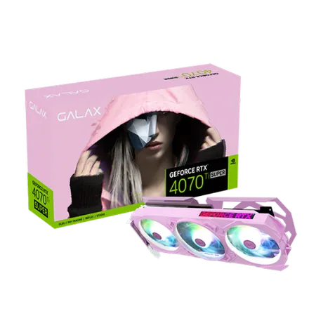 GALAX GeForce RTX 4070 Ti Super EX Gamer Pink (1-Click OC) 16GB Nvidia Graphic Card