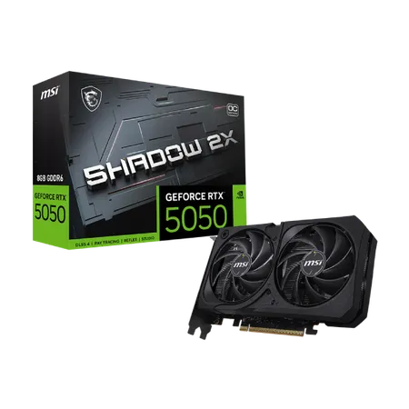 MSI Nvidia GeForce RTX 5050 Ventus 2X OC 8GB GDDR6 Dual Fan Graphics Card