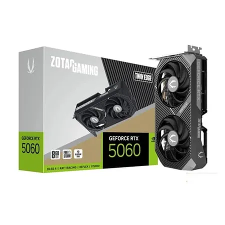 ZOTAC Gaming GeForce RTX 5060 Twin Edge 8 GB GDDR7 Graphics Card