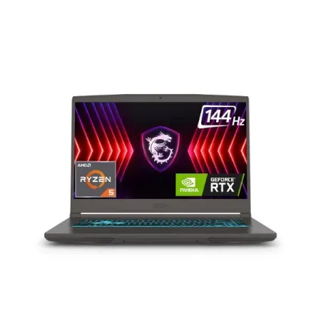 MSI THIN A15 AMD RYZEN 5 HEXA CORE 7535HS – (16 GB/512 GB SSD/WINDOWS 11 HOME/4 GB GRAPHICS/NVIDIA GEFORCE RTX 3050/144 HZ) THIN A15 B7UC-102IN GAMING LAPTOP