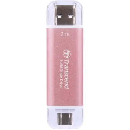 Transcend 300C 2TB USB C Portable External SSD (Pink)