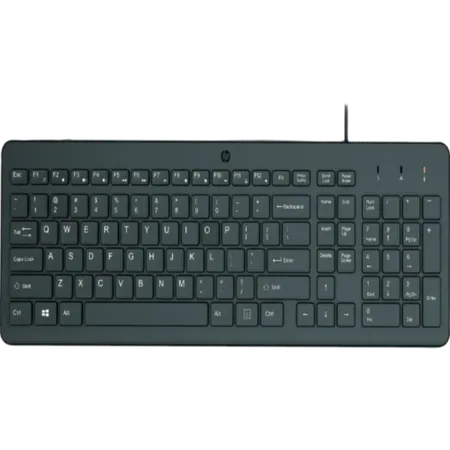 HP 150 Full Size Membrane Switch Wired Gaming Keyboard ( Black ) ( 240J7AA )