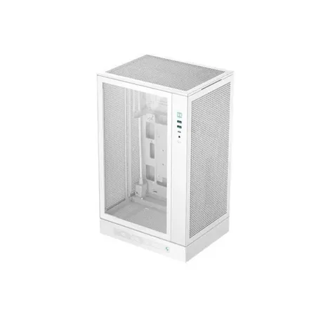 Deepcool CH270 Digital White Mini Tower Cabinet with Digital Display, Type C Port, Upto M-ATX Support, Upto 360mm Radiator Support
