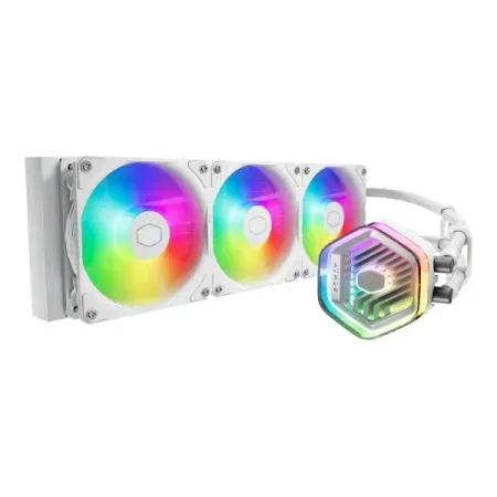 Cooler Master MasterLiquid 360 ATMOS ARGB 360mm Close-Loop AIO CPU Liquid Cooler - White