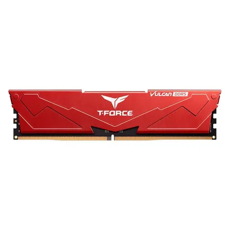 TeamGroup T-Force Vulcan 8GB (8GBx1) DDR5 5200MHz Desktop Ram (Red) FLRD58G5200HC40C01