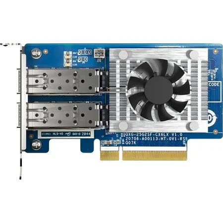 QNAP QXG-25G2SF-CX6 Dual Port 25GbE PCIe 4.0 x8 Network Expansion Card