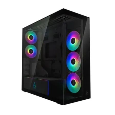 ARCTIC Xtender VG E-ATX Mid Tower Computer Case with Vertical GPU Mount - Mirror Black