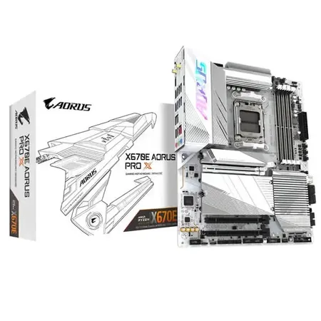 GIGABYTE X670E Aorus Pro X DDR5 AMD Motherboard (White)