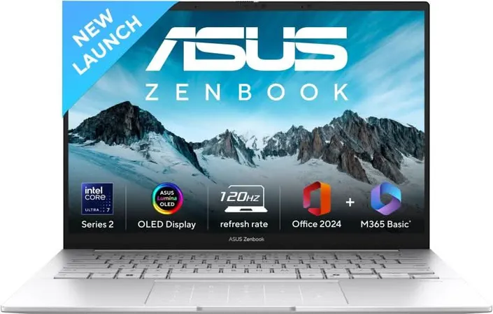 ASUS ZENBOOK 14 OLED AI UX3405CA-PZ348WS [ULTRA7-255H/32GB/1TB SSD/WIN11 HOME+MSO/14.0" TOUCH/INTEGRATED GRAPHICS/1 YEAR(S)/SILVER]