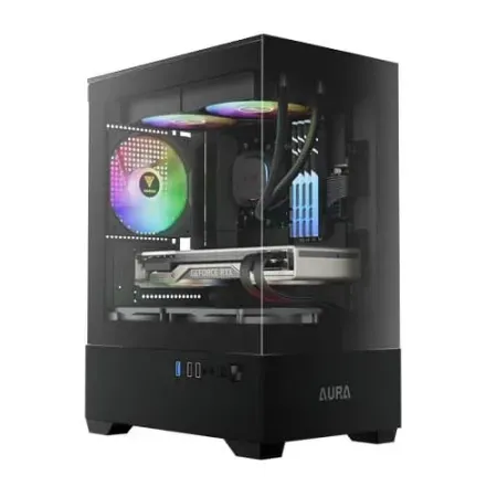 GAMDIAS Aura GC9M ARGB MATX Mini Tower Cabinet ( Black )