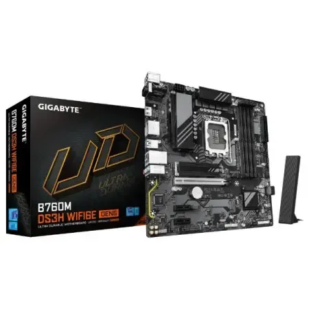 Gigabyte B760M DS3H WIFI6E GEN5 DDR5 Intel LGA1700 Socket Motherboard