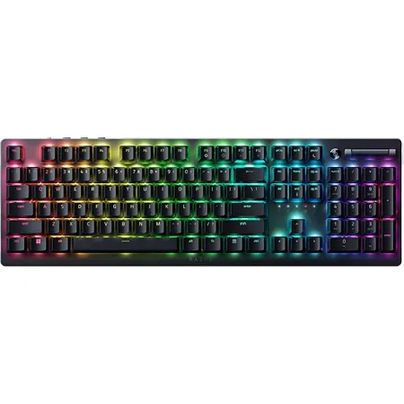 Razer DeathStalker V2 Pro Wireless Gaming Keyboard Low-Profile Clicky Optical Purple Switches (White) (RZ03-04363500-R3M1)