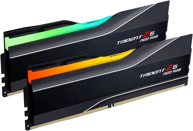 GSKILL Trident Z5 Neo RGB Series (AMD Expo) DDR5 RAM 64GB (2X 32GB) Black (F5-6000J2836G32GX2-TZ5NR)