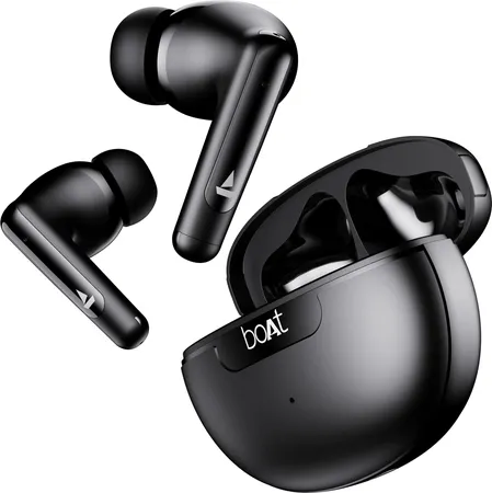 Boat Airdopes 161 ANC Active Noise Cancellation Bluetooth Earbuds (Black)