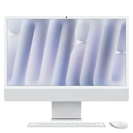 Apple 24-inch iMac with Retina 4.5K display M4 chip with 10‑core CPU and 10‑core GPU, 16GB, 256GB SSD - Silver