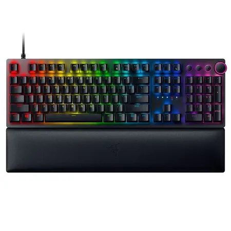 RAZER Huntsman RGB Full Size Opto-Mechanical Wired Gaming keyboard ( Quartz ) ( Razer Light and Clicky Switch )