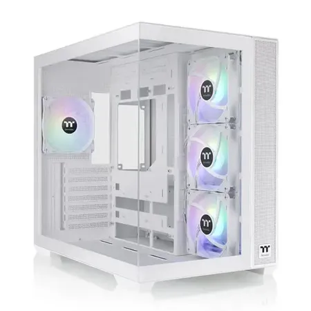 Thermaltake View 380 TG ARGB Snow Atx Mid Tower Cabinet (White) (CA-1Z2-00M6WN-00)