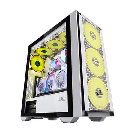 Ant Esports 690 Air ARGB (E-ATX) Mid Tower Gaming Cabinet - White
