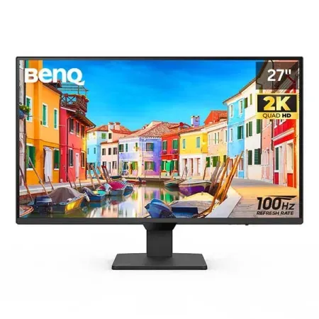 BenQ GW2790Q 27 Inch 2K QHD IPS Monitor with 100Hz, 99% sRGB, 1500:1 CR, Eye-Careu, Dual HDMI, Display Port, Bezel-Less, Eyesafe, VESA Mediasync, Low Blue Light+, Speakers, VESA Wall Mountable Black