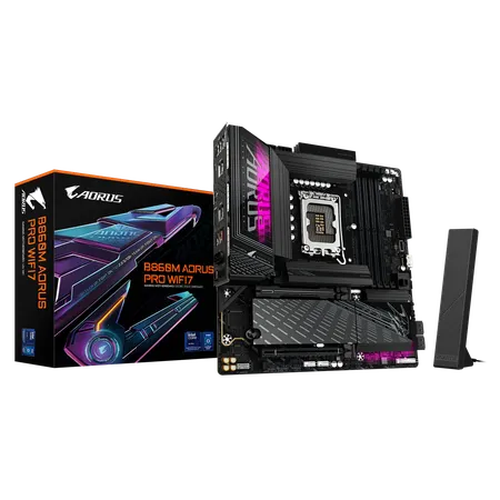 Gigabyte B860M AORUS PRO WIFI7 Intel DDR5 LGA1851 Socket Motherboard Support Intel Core Ultra 200 Series