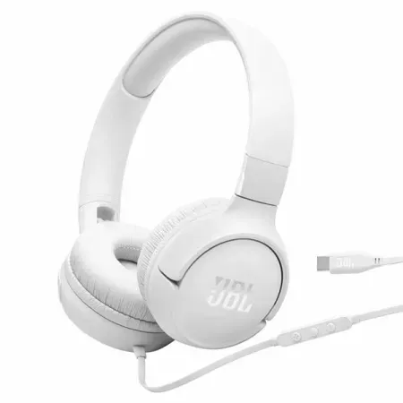 JBL Tune 520C On Ear Type C Wired Headphone (Blue)