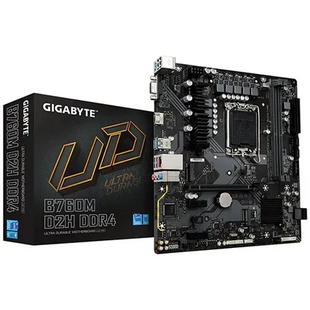 GIGABYTE B760M D2H DDR4 (rev. 1.0) Intel Motherboard Supports Intel 12th, 13th & 14th Gen Processors