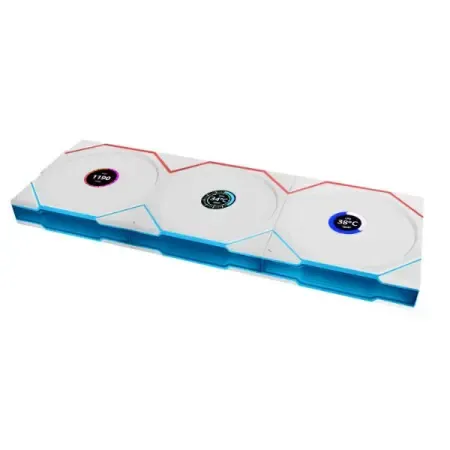 Lian Li 120mm UNI FAN TL Wireless RGB Reverse Blade Case Fan (White, 3-Pack)