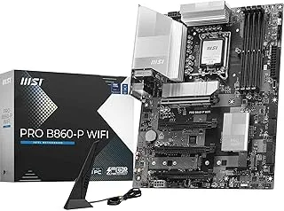 MSI PRO B860-P WiFi Motherboard, ATX - Supports Intel Core Ultra Processors (Series 2), LGA 1851 - DDR5 Memory Boost 8800+ MT/s OC, 1 x PCIe 5.0 x16, 1 x M.2 Gen5, 5G LAN, Wi-Fi 7
