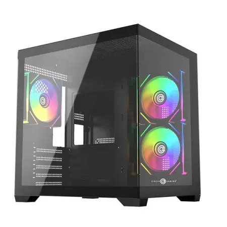 Circle Lucid Micro M3 M-ATX Mid-Tower Gaming Cabinet (Black)